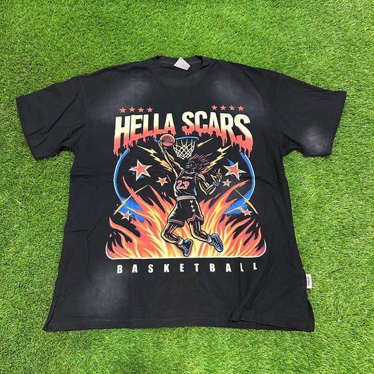 HELLA SCARS BASKETBALL TEE