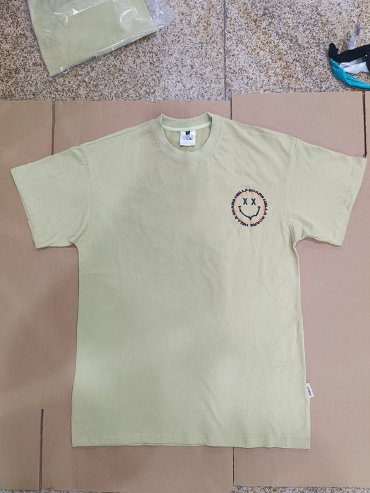 HELLA SCARS GREEN SMILEY TEE